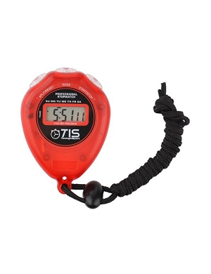 Timing In Sport Pro 018 Stopwatch - Red